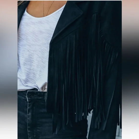 VICI Walford Cropped Fringe Jacket - Picture 7 of 8